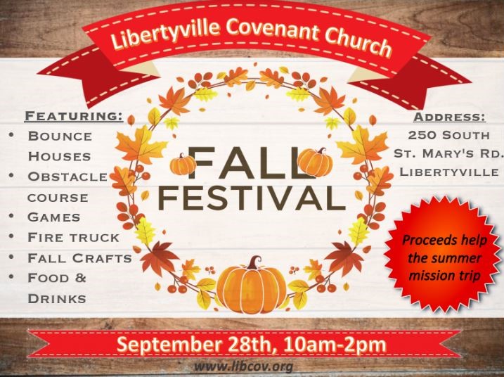 We can't end the month of October without a Fall Festival! Join us